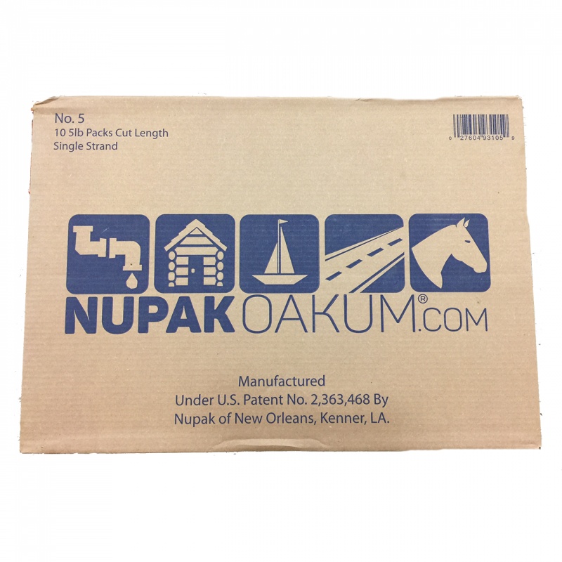 Nupak Number 5  27 cut lengths oil treated jute 1 master carton of 10 boxes